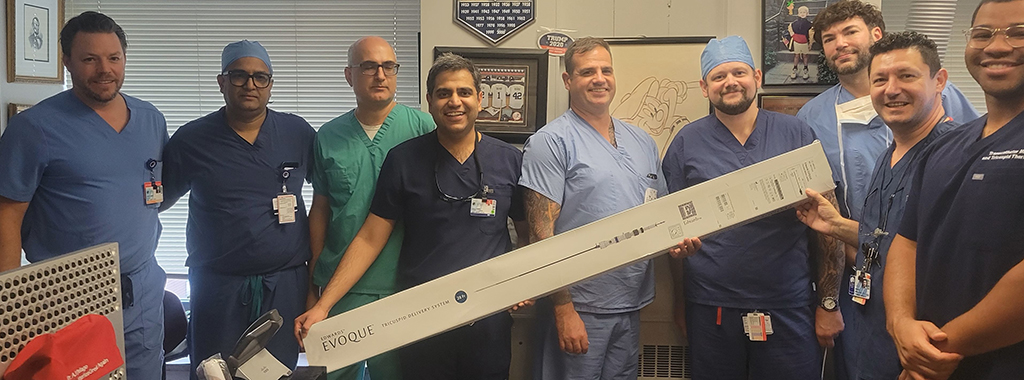 Group photo of interventional cardiologists at Albany Medical Center.