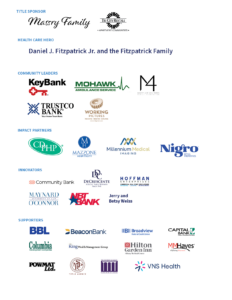 A graphic full of logos for different businesses and organizations who sponsor Light up the Night