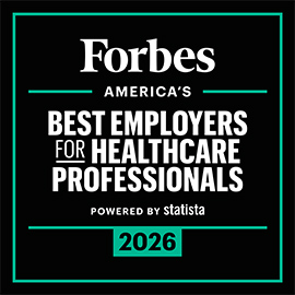 Forbes Recognition Seal - America's Best Employers for Healthcare Professionals 2026 (powered by statista)