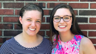 Anna (left) and Sarah Bernasconi, vocal cord dysfunction patients