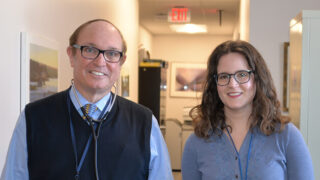 Endocrinologist Robert Busch (left) and Research Coordinator Lauren Foster (right).