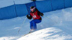 Kelsey Albert, DO, skiing
