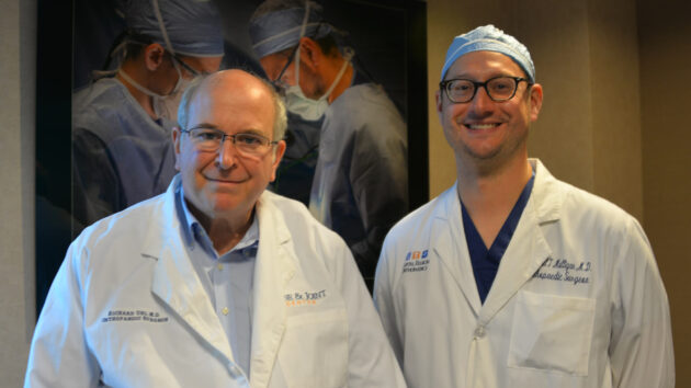 Dr. Richard Uhl (left) and Dr. Michael Mulligan (right)