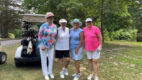 Left to right are golfers Linda O’Mara, Terry Ackerman, Beth Gavin and Fran Reiter