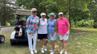 From left to right are golfers Linda O’Mara, Terry Ackerman, Beth Gavin and Fran Reiter
