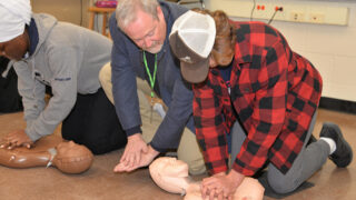 Dr. Michael Dailey teaches hands only CPR