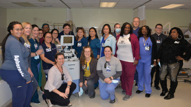 Group photo of the Apheresis and Infusion Unit team