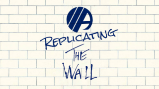 An illustration of a brick wall, with text that reads, "Replicating the wall", underneath the Albany Med Health System Action A logo