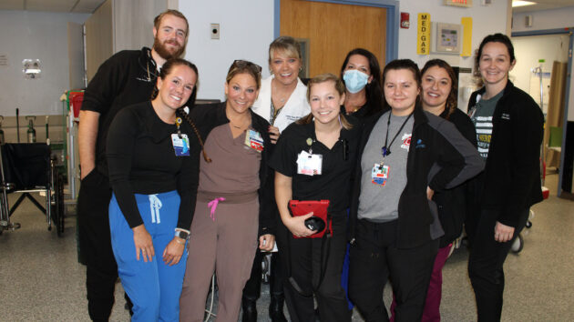 Nurses from the adult emergency department