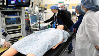 Anesthesiologists participate in Epic perioperative simulation.