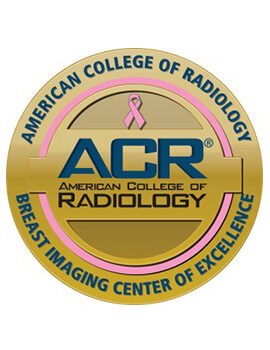 Gold seal of the American College of Radiology (ACR) Breast Imaging Center of Excellence