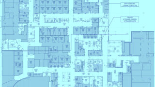 Architectural drawing of Emergency Department renovations