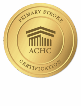 Accreditation Commission for Health Care (ACHC) Gold Seal Certification Graphic for Primary Stroke Care