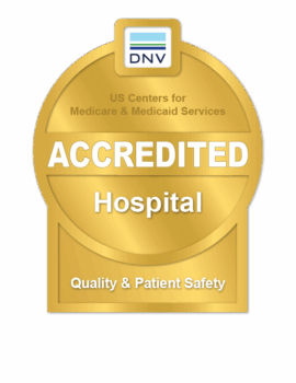 Det Norske Veritas (DNV) Accreditation Gold Seal Graphic for Hospital Quality and Patient Safety