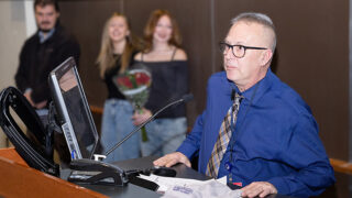 Assistant Director Aaron Pickel from Facility Maintenance is the 2025 Employee of the Year.