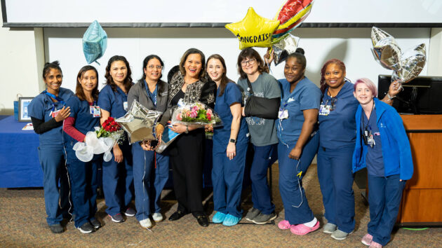 Group photo of nurses and clinicians during the Pillars of Nursing Excellence Awards Ceremony