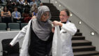 Physician Assistant Student receiving their clinical coat during the 2026 Physician Assistant White Coat Ceremony for the Class of 2028.