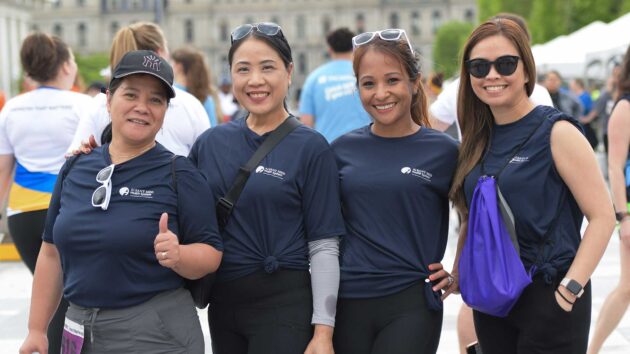 Group photo of four participants of the Workforce Team Challenge