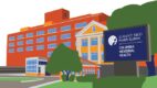 illustration of columbia memorial health hospital in hudson