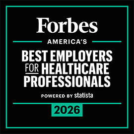 Forbes Recognition Seal - America's Best Employers for Healthcare Professionals 2026 (powered by statista)